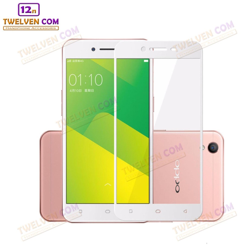 [FLASH SALE] zenBlade 5D Full Cover Tempered Glass Oppo A37 - Putih