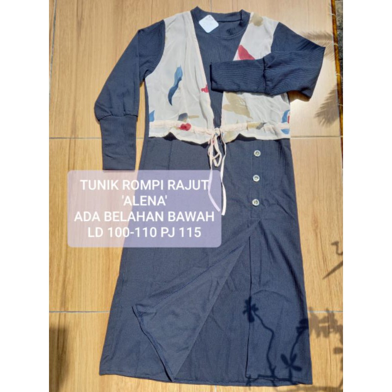 TUNIK RAJUT ROMPI ALENA