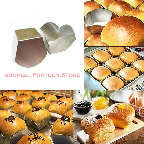 Cetakan Roti Bluder (6pcs) Tebal 0,8mm | Loyang Roti Cupcake Muffin Bolu Kukus Panggang