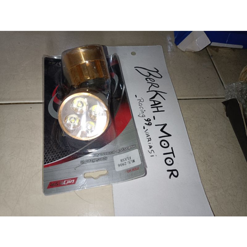 Lampu dudukan breket spion Lampu tembak sorot led terang kleman dudukan spion breket brecket angel e