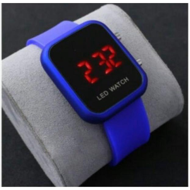 WBS JAM TANGAN WANITA / PRIA DIGITAL RUBBER LED WATCH IMPORT GROSIR ORIGINAL HIGH QUALITY JF087-NAVY