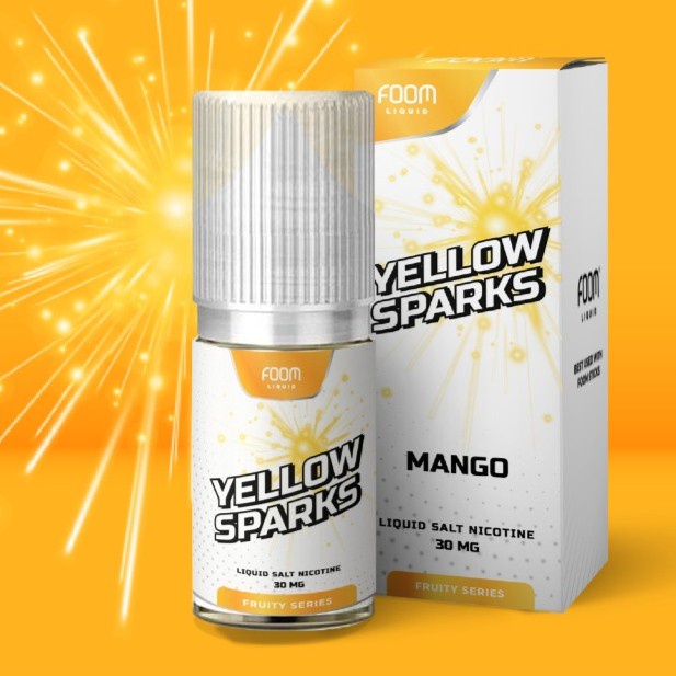 LIQUIDS FOOM YELLOW SPARKS 30ML 30MG ICY MANGO