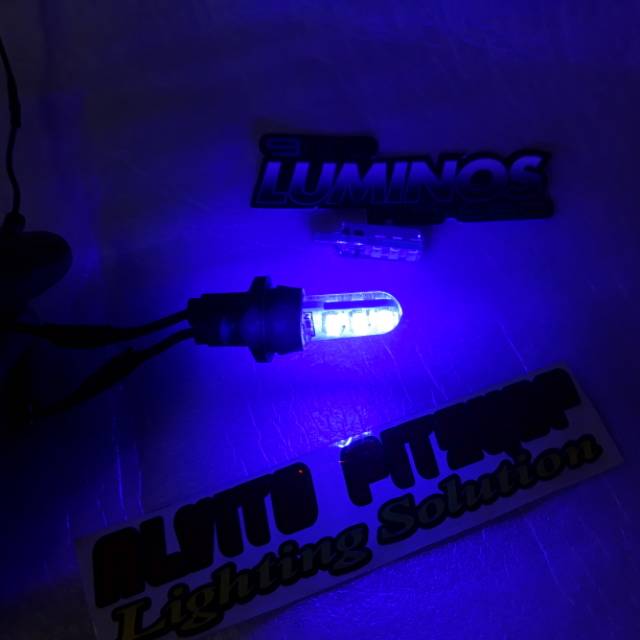 Lampu Led Senja Biru Kedip / Led Senja T10 Luminos Biru Mode Flash
