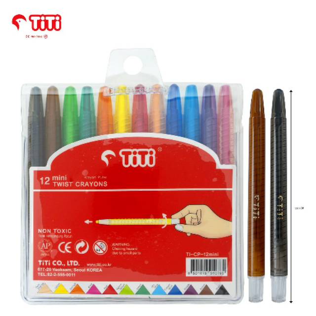 

Krayon Putar Mini TiTi 12 Warna / Twist Crayon Mini TiTi 12 Warna
