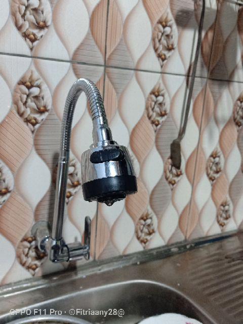 Kran Angsa Alloy Flexible Leher Angsa / Kran Bak Cuci Piring On/off