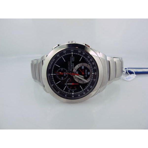 Seiko Quartz SNAB33P1 Chronograph Black Dial | Jam Pria SNAB33