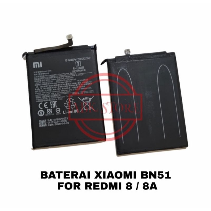 BATTERY BATERAI BATRAI BATRE XIAOMI REDMI 8 / 8A BN51 ORIGINAL