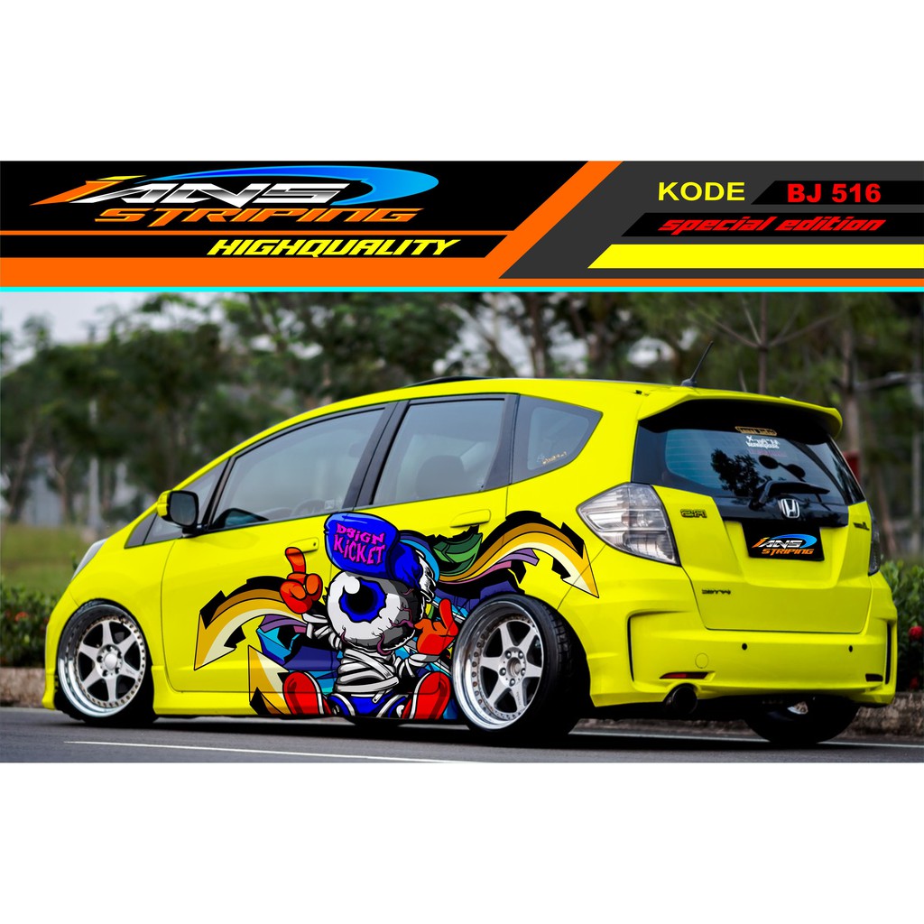 STICKER MOBIL HONDA JAZZ BRIO AGYA YARIS AVANZA / DECAL STICKER MOBIL GRAFITY /STICKER VARIASI MOBIL