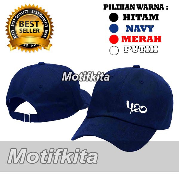 Topi Baseball 420 4.20 4 20 4-20 RASTA REGGAE keren Pria Wanita Distro Polos  AMK
