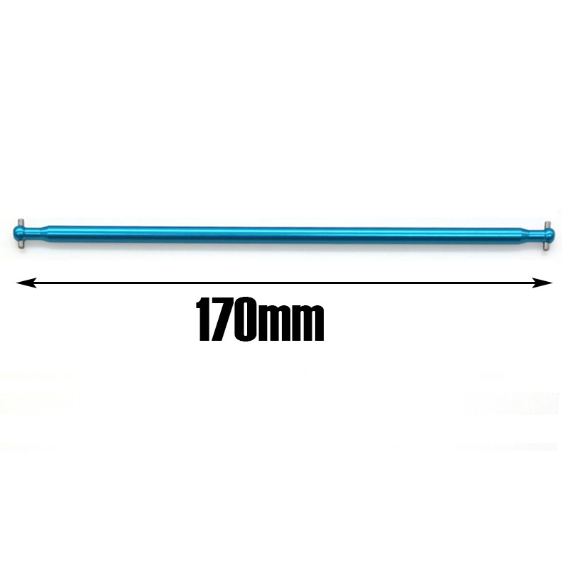 04003 Metal Centre Drive Shaft Dogbone 170mm for HSP 1:10 Upgrade Parts Truck BRONTOSAURUS 94111 94107 94170,Blue