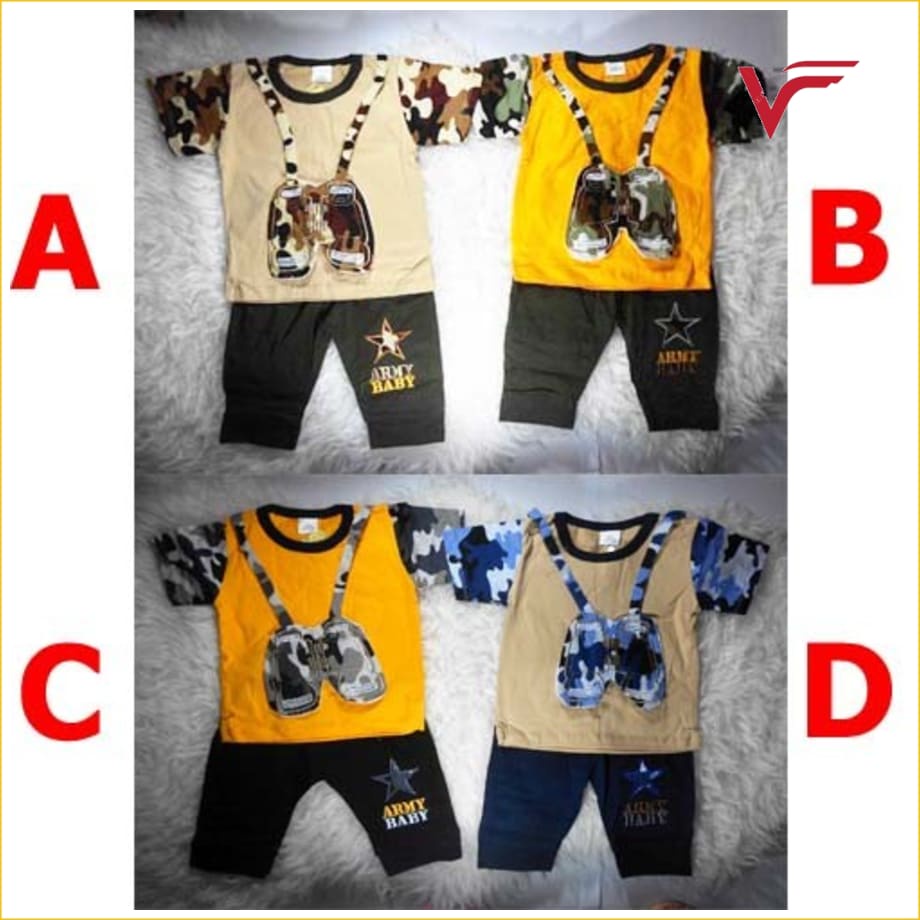 Baju Bayi Laki Setelan - Army Baby Setelan Bayi