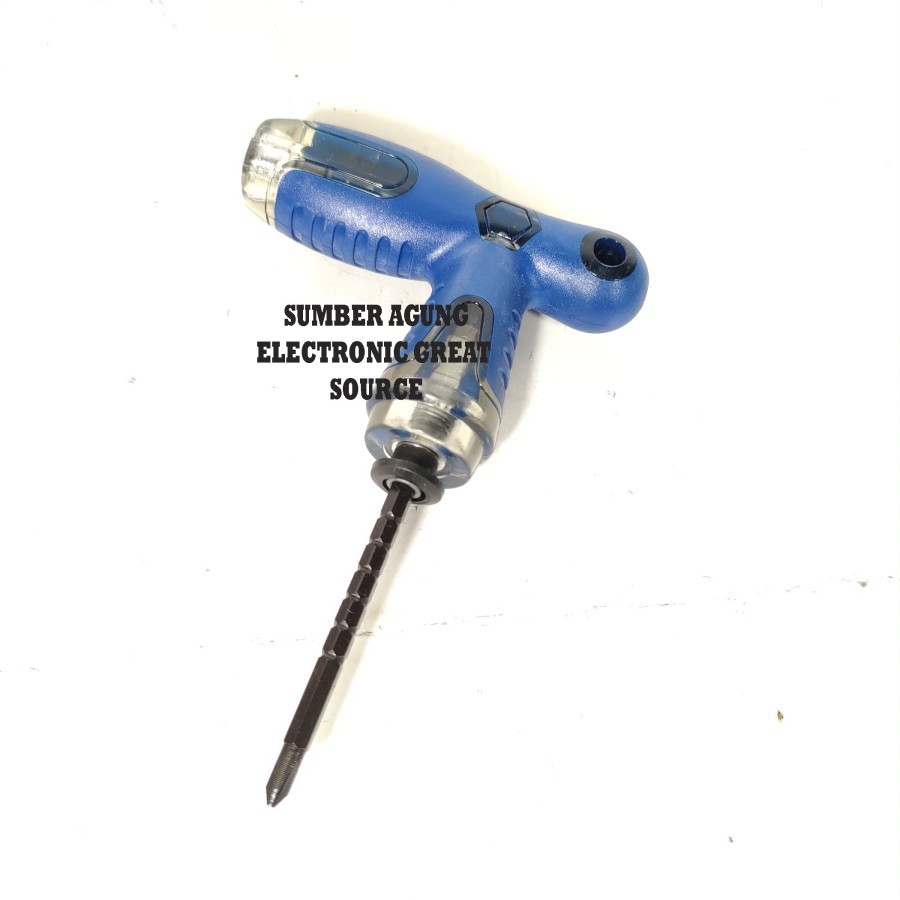 Obeng T T2015 Bolak Balik Plus Minus Ratchet Screwdriver Anti Karat