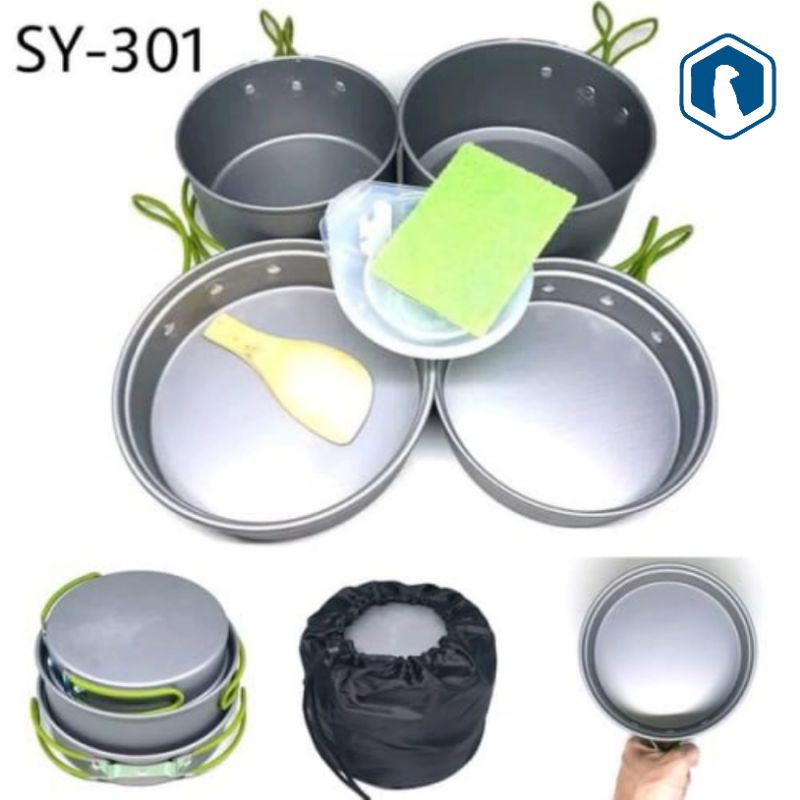 Nesting Cooking Set | Alat Masak Portable SY 301 - Nesting outdoor