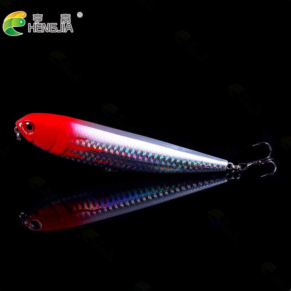 Hengjia 1pc Umpan Pancing Bentuk Ikan Kecil 11.5cm / 20g Warna Merah