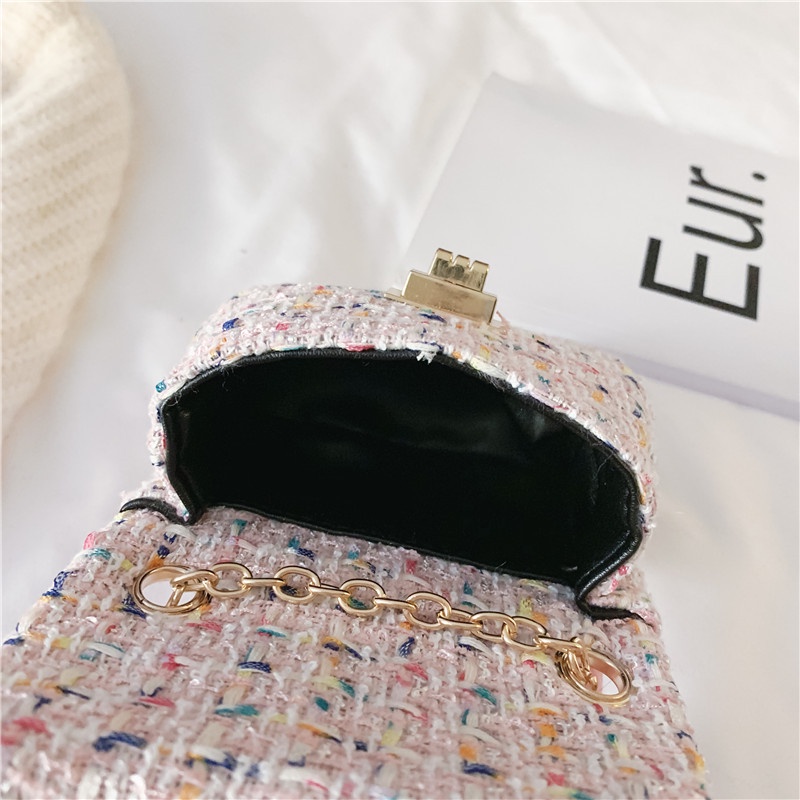 Leleoncare Tas Anak Perempuan Selempang Chain Korea Fashion / Tas Selempang Mini Anak Korea / Sling