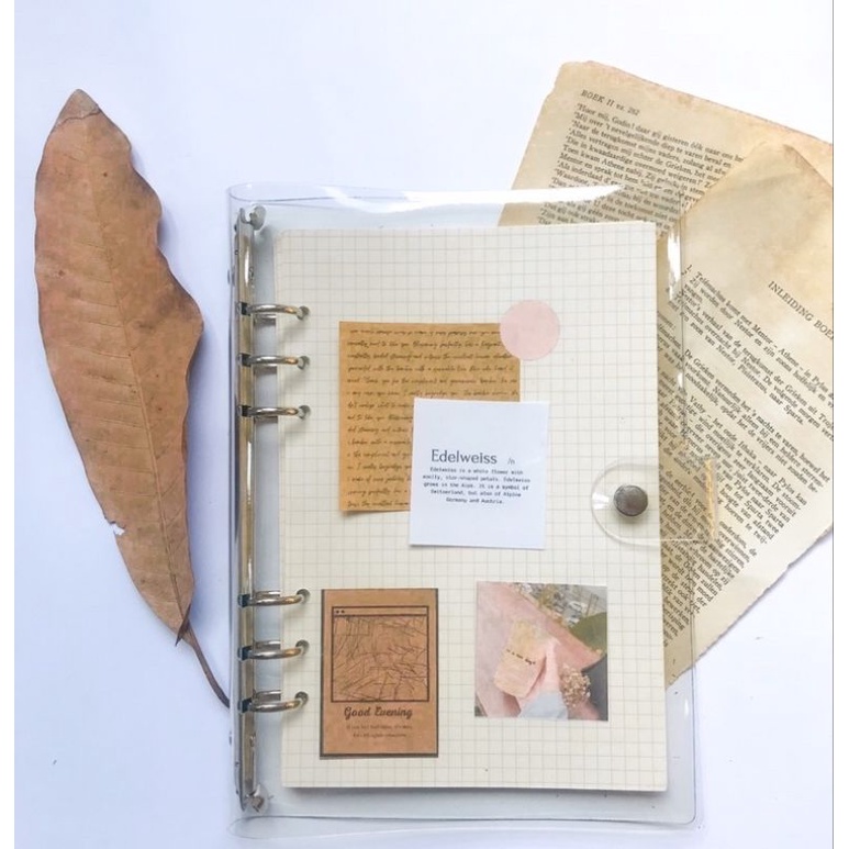 

BINDER TRANSPARAN JELLY PVC 6 RING A7 A6 A5 COVER MAP BINDER TRANSPARENT 6 HOLE