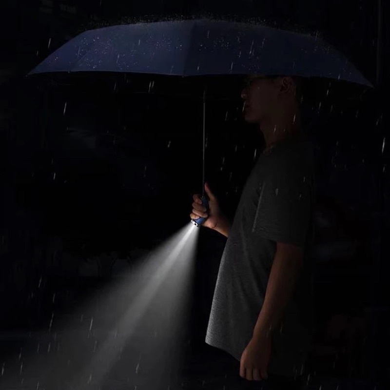 payung lipat otomatis senter automatic umbrella flashlight