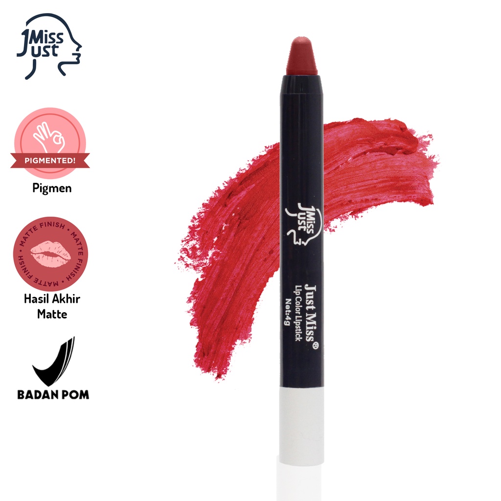 Just Miss Lipstik Matte Netto 2.5G Lipstik Pigmented Perona Bibir Lip Color Colour BPOM JUS-E02-J-13