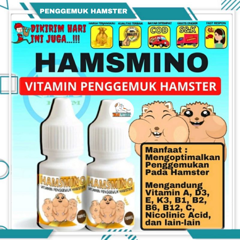 Obat Hamster Vitamin Mineral Penggemuk Hamster HAMSMINO