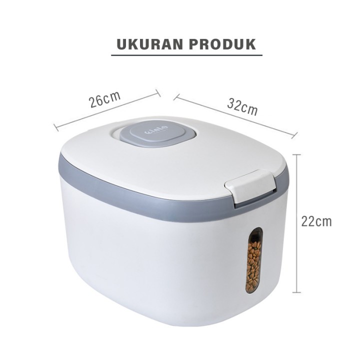 

Dispenser Beras E69 Rice Dispenser Tempat Penyimpanan Beras Rice 10Kg Original