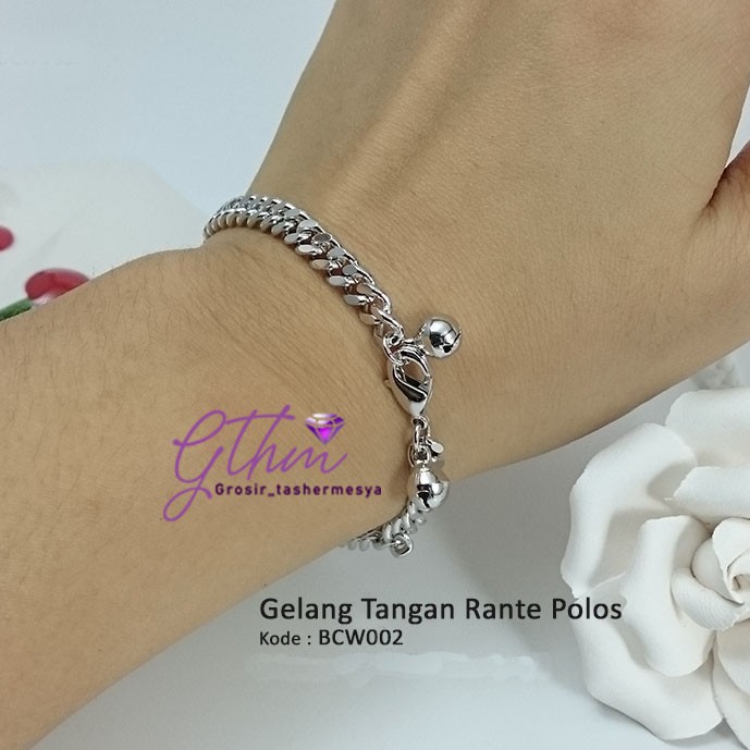 Bracelets Gelang Tangan Wanita High Quality Rante Polos BCW002 xuping