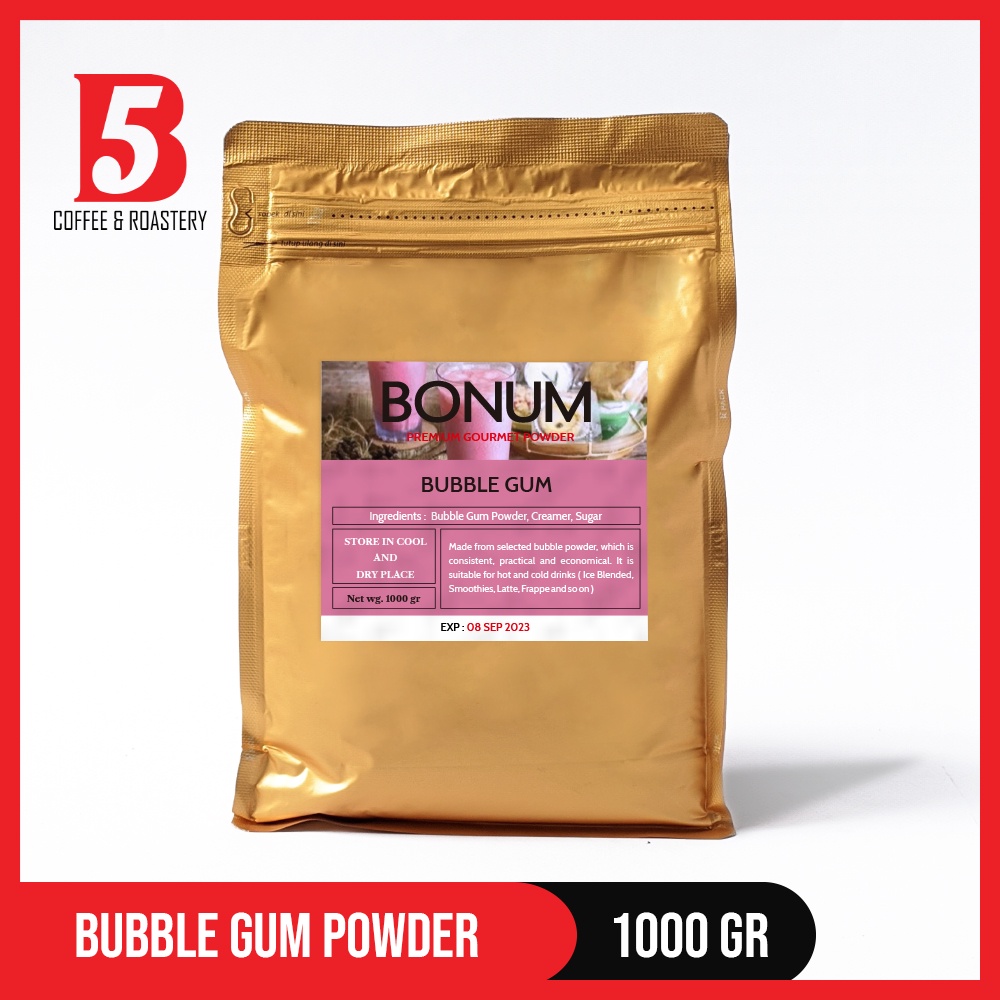 

Bubuk Minuman | Rasa Bubble Gum 1kg | Powder Drink | Merk Bonum