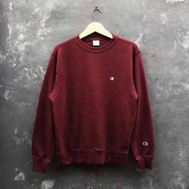 CHAMPION CREWNECK BASIC MAROON