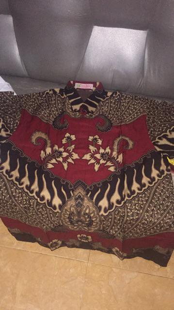 Kemeja Batik Prabu Bahan Katun Baturaden Reguler Fit B375