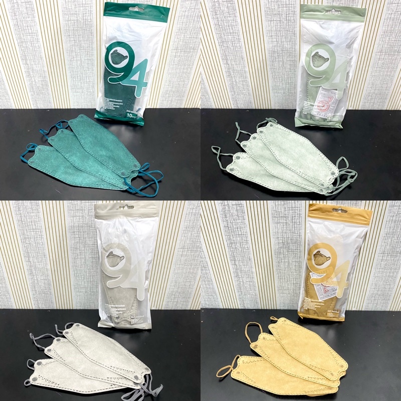 Masker KF94 MOUSON Korea Hitam Putih dan Warna / Disposable Mask