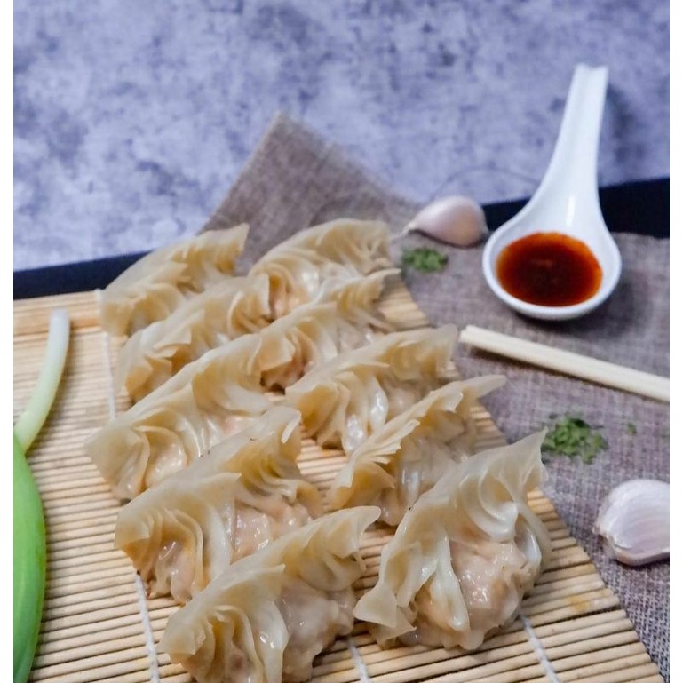 

gyoza ayam keju creamy