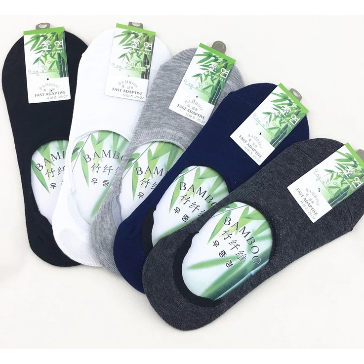 KAOS KAKI PENDEK INVISIBLE SERAT BAMBU HIDDEN SOCK PREMIUM