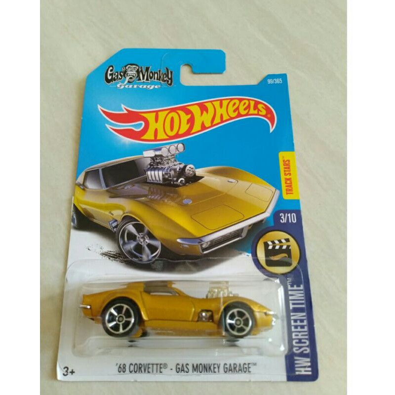 hotwheels 68 CORVETTE GAS MONKEY GARAGE gold HW SCREEN TIME