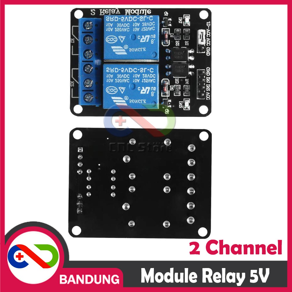 RELAY 5V 2 CHANNEL OUTPUT 250VAC 30VDC 10A WITH OPTOCUPLER MODUL