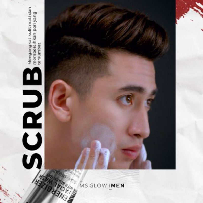 Ms Glow For Men Facial Wash | Sabun Cuci Muka Pria Ms Glow Men