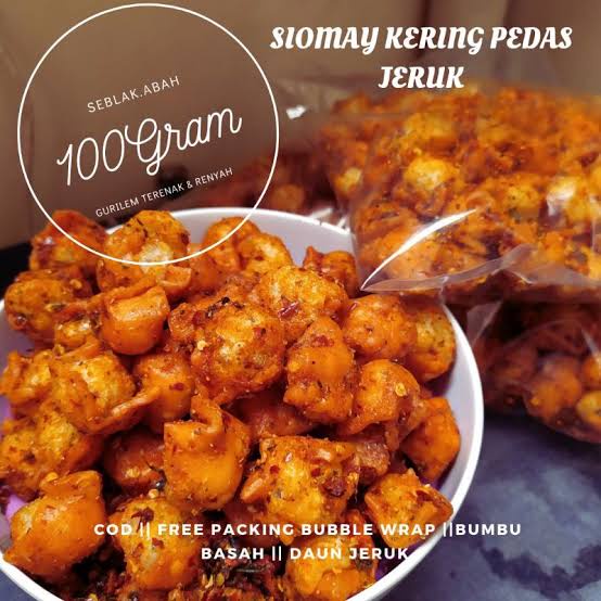 

siomay kering pedas jeruk 100gr