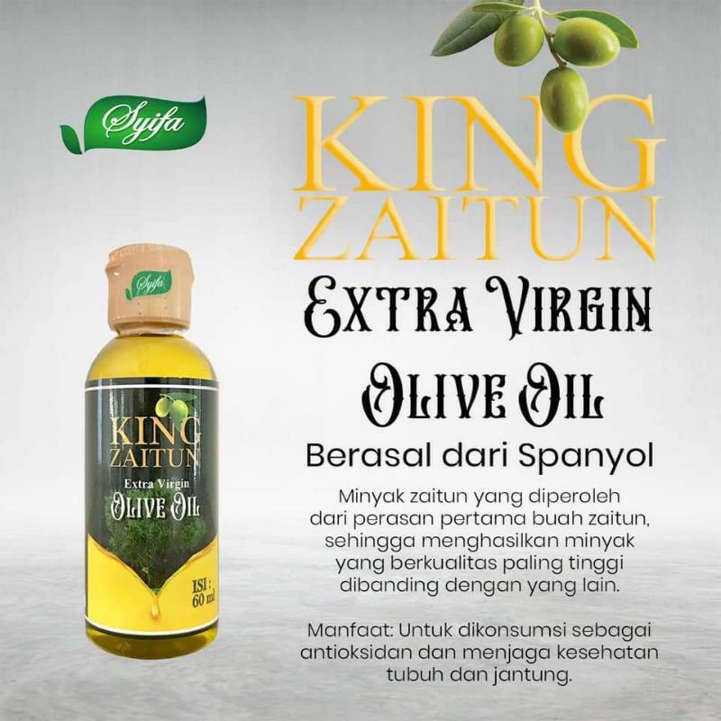 

Minyak Zaitun Extra Virgin Olive Oil KING ZAITUN 60 ml