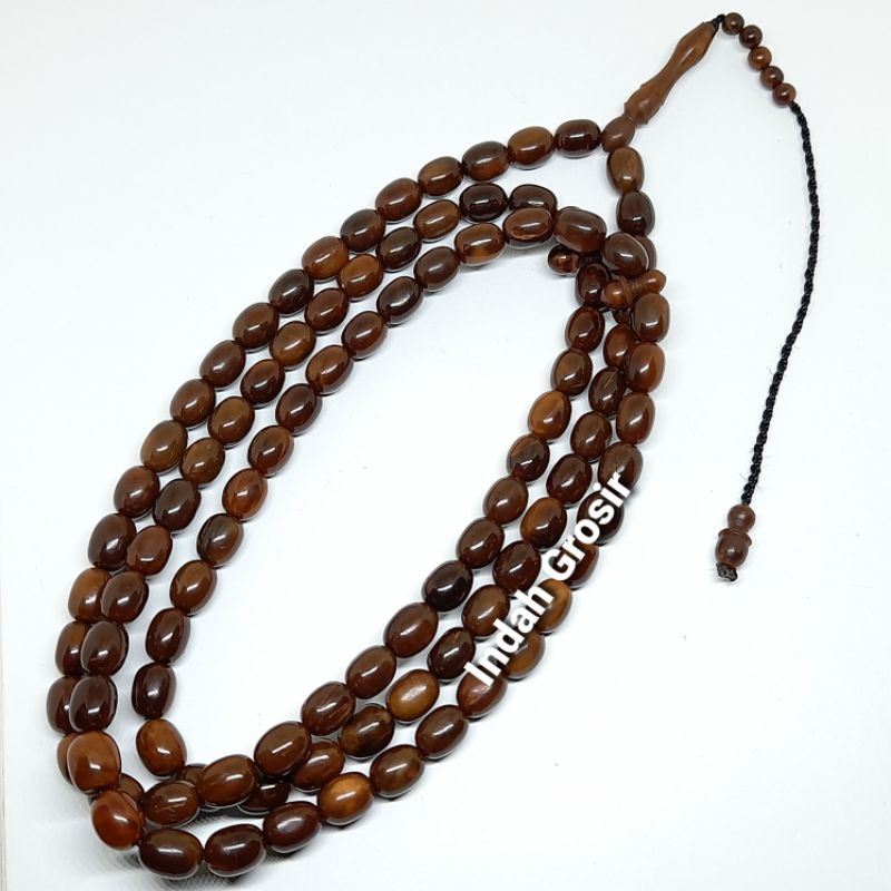 TASBIH KESEHATAN KAYU KAUKAH BIJI TIMUN 8MM 100BUTIR ASLI ORIGINAL