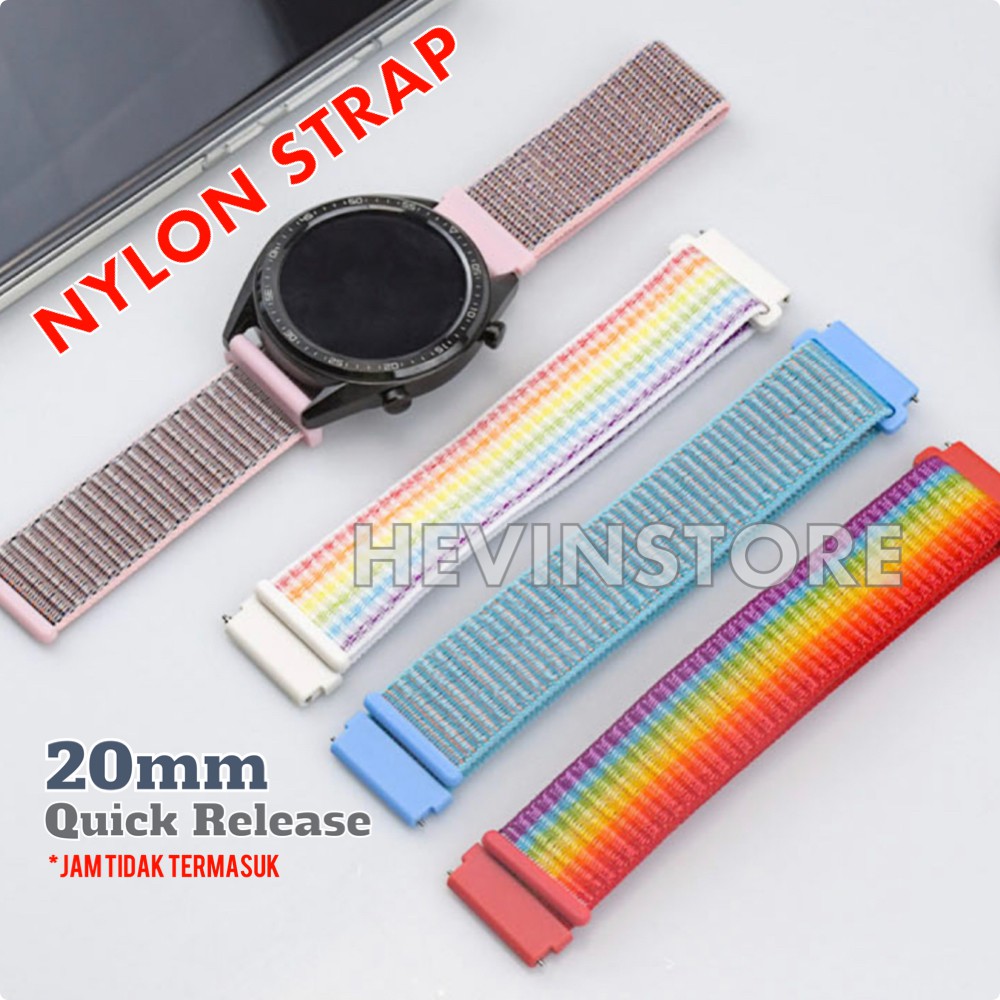 NYLON STRAP SMARTWATCH 20MM &amp; 22MM QUICK RELEASE VARIANT-1