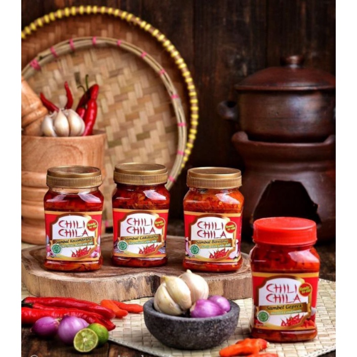 

Sambal CHILI CHILA isi 140Gram dan 210Gram BISA GOJEK Sambel Pedas Rasa Rumahan Praktis Tanpa Bahan Pengawet