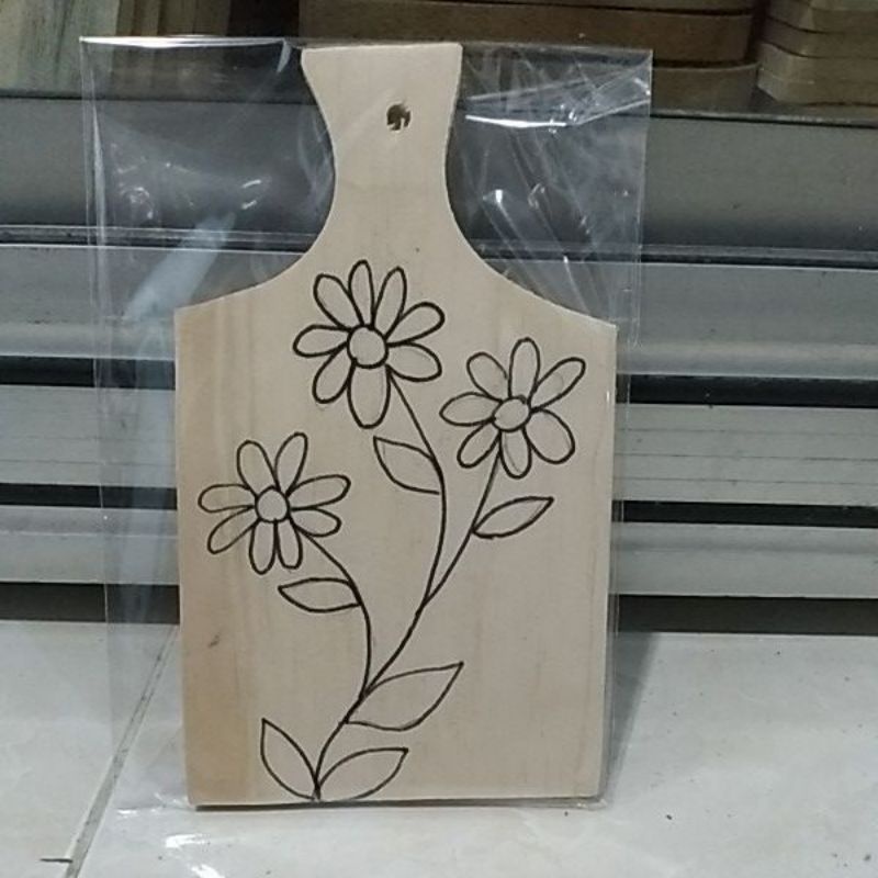 

sketsa talenan kayu seri bunga