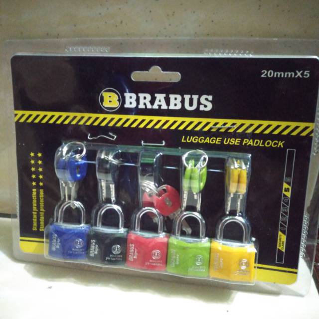 Gembok koper gembok tas brabus 5pcs