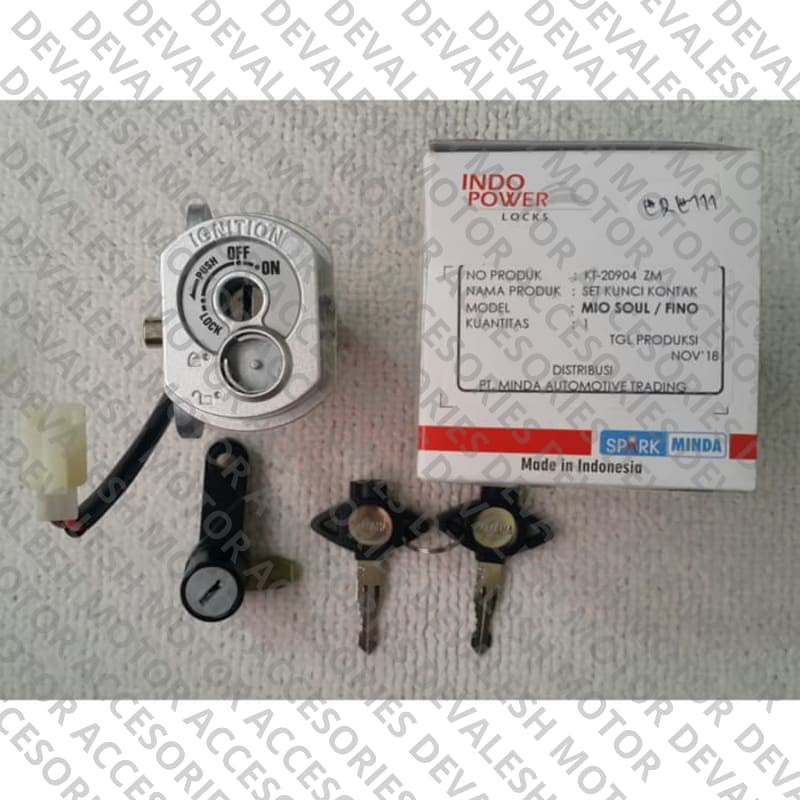 (100% ORIGINAL ) Kunci Kontak Mio Soul Fino Minda dengan Kunci Jok Elegan bos