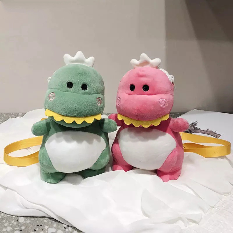 HANABI- tas boneka / tas selempang BONEKA DINO tas lucu tas bahan halus