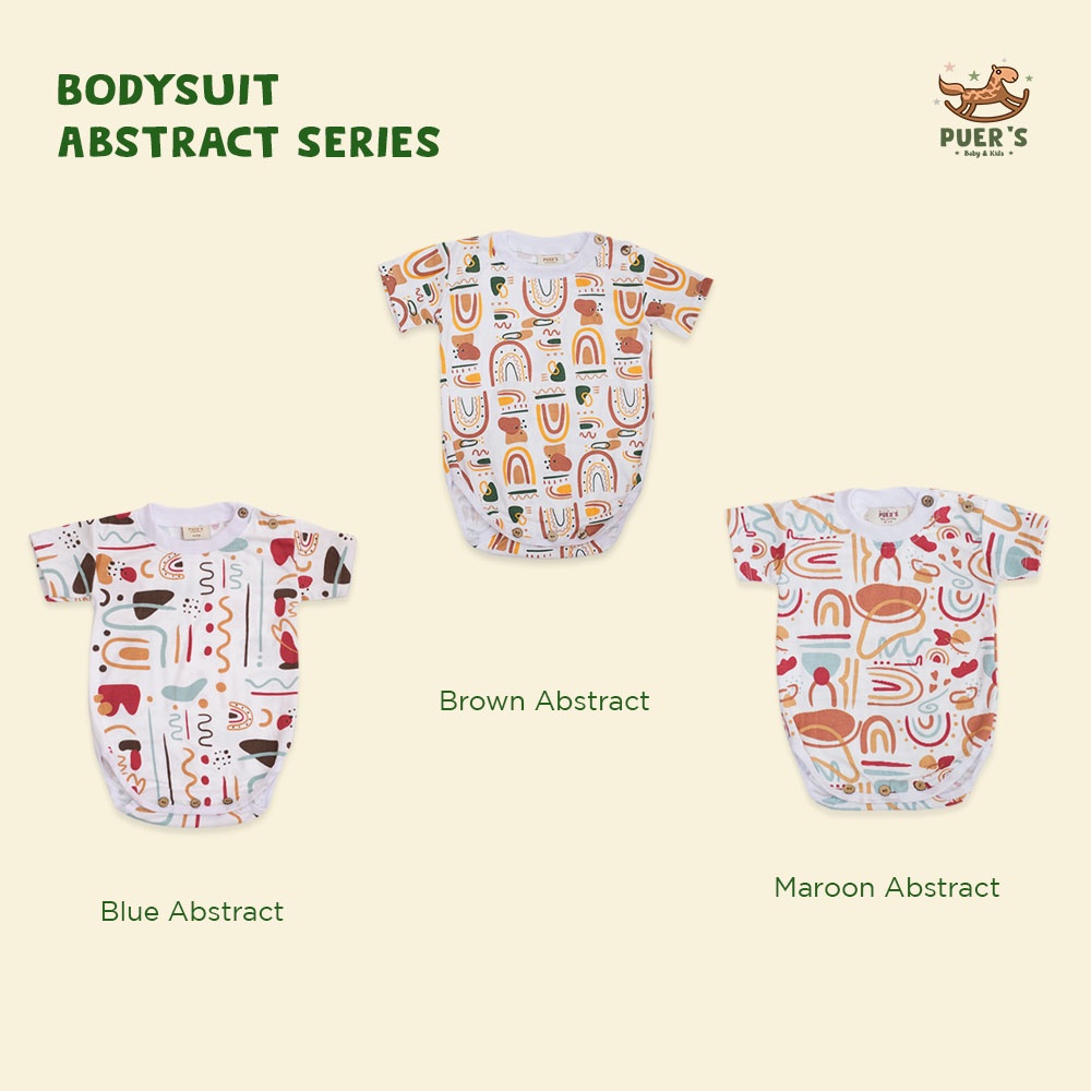 BODYSUIT ABSTRACT SERIES PUER'S (JUMPER BAYI MOTIF ABSTRACT)