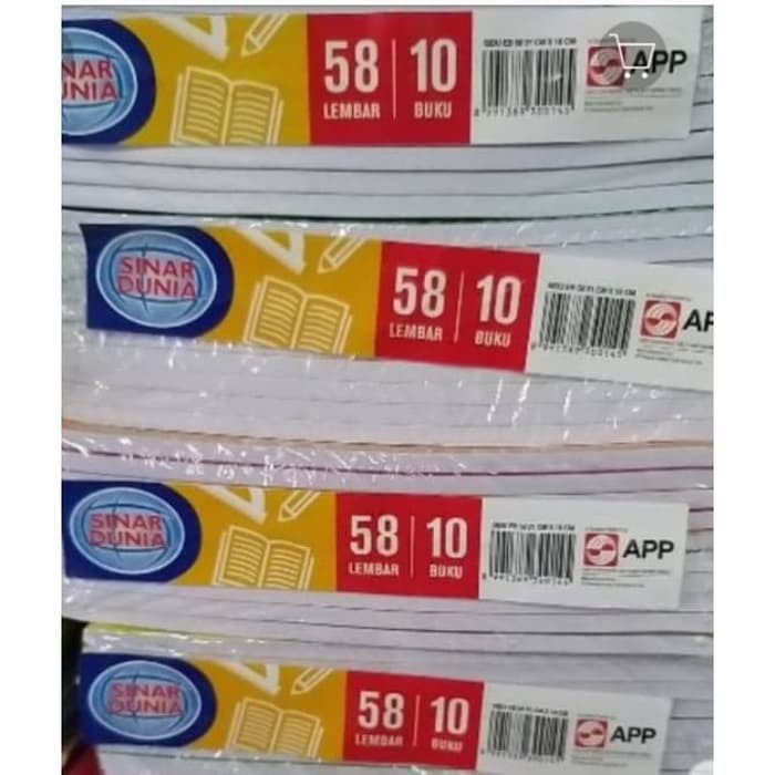 

Buku Tulis Sidu Isi 58 Lembar Per Pack Isi 10 Buku