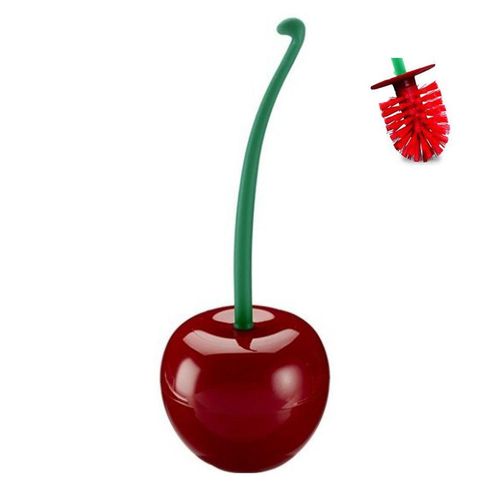 Top Cherry New Bathroom Suit toilet Brush holder Sikat Wc Tempat Sikat Wc Lovely