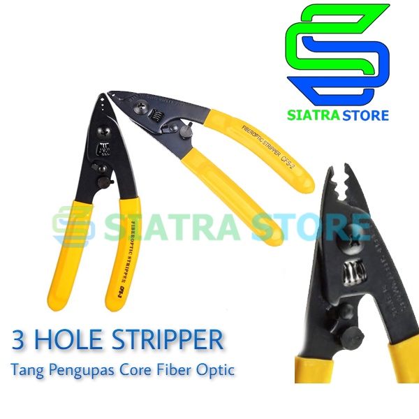 Stripper Fiber Optic 3 Hole | Tang Pengupas Core FO 3 Lubang