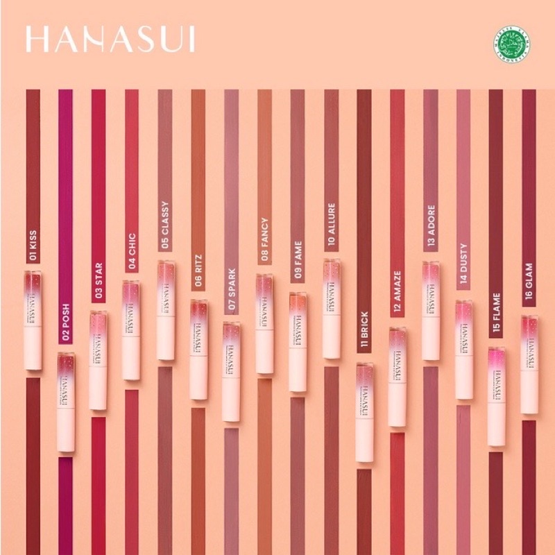 HANASUI MATTEDORABLE LIP CREAM - LIP CREAM HANASUI/ LIPSTICK TERLARIS