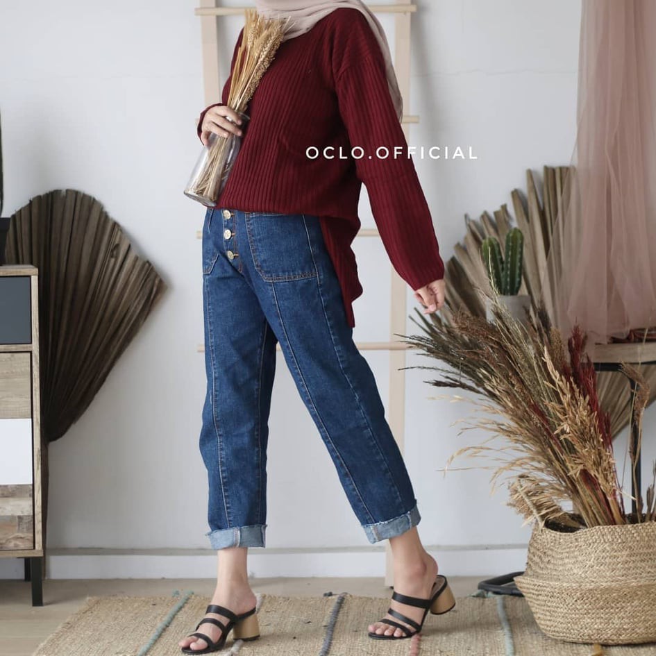 KALILA - SALSA boxy sweater Atasan Rajut Halus Wanita Dewasa | Atasan Rajut Wanita