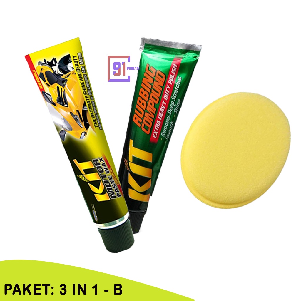 Jual Paket Kit Compound Body Motor Kit Motor Paste Wax Original